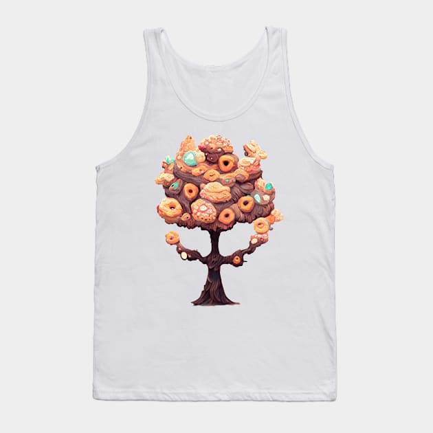 Donut Tree #2 by dozydonut Tank Top by dozydonut